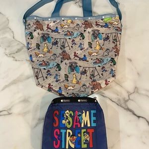 Rare Sesame Street LeSportsac Bag and pouch.